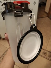 Botella de agua portátil 2 en 1 para mascotas, contenedor de comida plegable de silicona, tazón para mascotas, tazón de viaje al aire libre, alimentador para perros y gatos