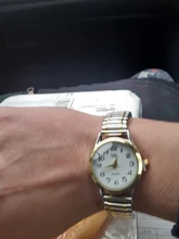 Reloj de cuarzo Vintage para hombre y mujer, pulsera elástica de oro y plata, de negocios, para parejas, para fiesta y oficina, 1 Uds.