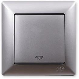 

PnpnElectrıc Gns Visage Ambiance Metallic Silver Liht 10A 220V AC Push Button