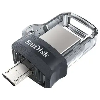 

Pendrive sandisk ultra dual drive m3.0-128gb-connectors-a & microusb - 150 mb/s read-usb 3.0
