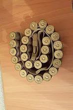 Cinturón Bandoliers para armas de caza, soporte de munición redondo de 26/55 pulgadas, 12GA, 8 unidades