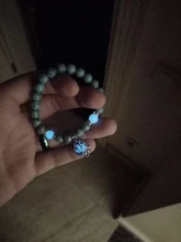 Pulsera de piedra Natural para Yoga, brazalete luminoso que brilla en la oscuridad, cuentas de loto, para hombres y mujeres, para rezar, budismo