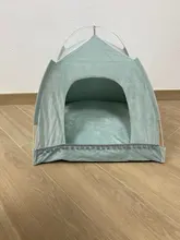 Tienda de campaña portátil para mascotas, casa para animales domésticos con cojín grueso, disponible en 6 colores, para cachorros, perros, gatos, de interior y exterior, ideal para ir de excursión