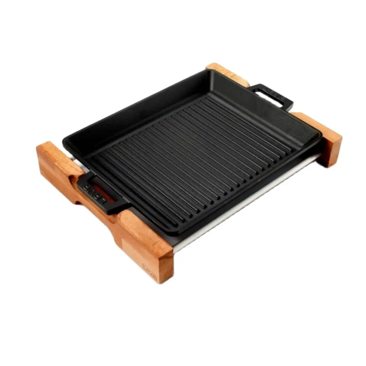 Cast Iron Pan 26x32 cm Rectangular Non-Stick Steak Pan, Metal Handle Gas  Stove Oven Baking Tray Delicious Hybrid