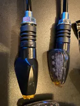 Intermitentes LED universales para motocicleta, indicador de luces intermitentes cortas, accesorios de Color ámbar, Uds.