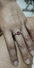 Huitan-Anillo de corazón sencillo para mujer, anillos de dedo bonitos para mujer, regalo de cumpleaños romántico para novia, joyería de piedra circonio de moda