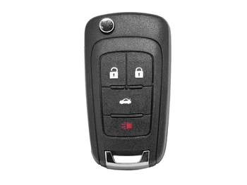 

Remote Key shell 3 buttons plus 1 Panic button with blade HU100 battery case without Transponder chip for Opel