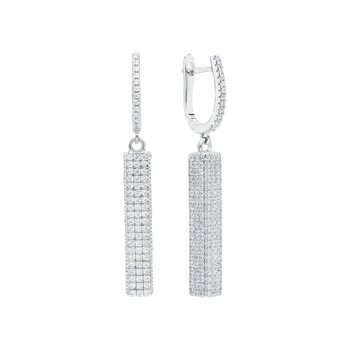 

Silver earrings with cubic zirconia sunlight sample 925