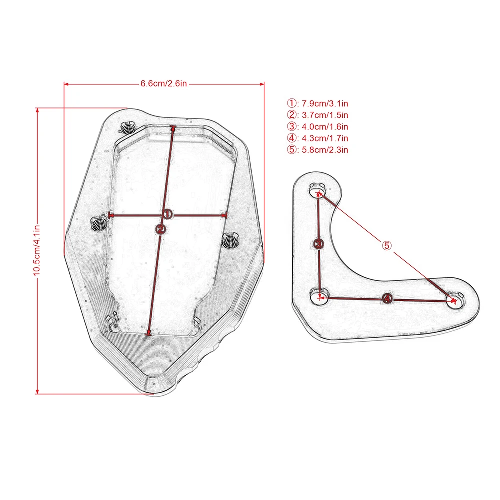 ȥ CRF300L  CNC űĵ Ȯ ÷Ʈ, ǲ ̵ ĵ  Ȯ е, ȥ CRF 300  2020-2023 2022 2021