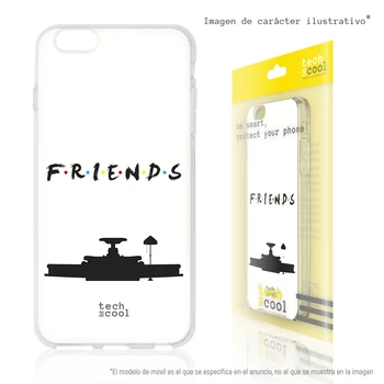 

FunnyTech®Silicone Case for Huawei P10 Lite L Friends Series Silhouette vers.2 White