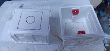 Caja de montaje de Cassette, caja de empalme oculta tipo 86, caja de montaje interno, Caja Blanca, roja y azul