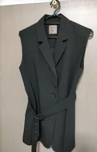 Pants Suit Blazer Solid-Vest Office Minimalism AMII Womens Autumn And Lapel Coat 12070325