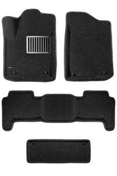 

Textile 3D mats euromat3d luxe in the salon for Infiniti QX 56 (2004-2010), including the 3rd row with metal sub-spot