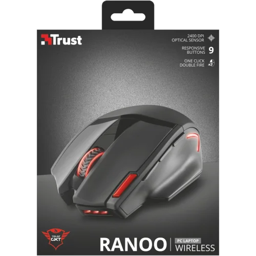 Игровая беспроводная мышь 20687 Trust GXT 130 800-2400 dpi