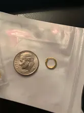 Pendientes de aros dorados para mujer y hombre, de Plata de Ley 925, chapados en oro, aretes circulares redondos, aros, anillos aretes, joyería