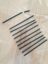 10 Uds 40 Pin 1x40 sola fila macho y hembra 2,54 conector de pines divisible de para Arduino negro