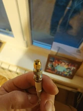 Conector tipo F hembra Jack a SMA macho, Conector recto Adaptador Coaxial RF F a SMA, convertidor de tono dorado, 1 o 2 uds.