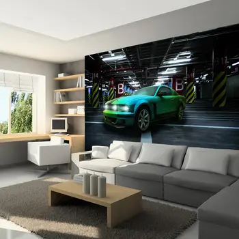 

Wall mural-Green arrow - 250x175 cm