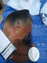 AIYEE-peluca brasileña de cabello sintético para mujeres negras, pelo corto y recto, de parte media, cabeza completa, resistente al calor