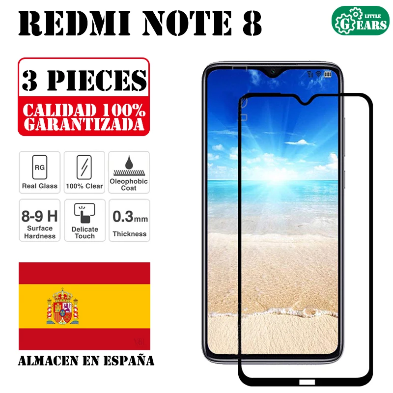 Xiaomi Redmi Note 8 Set 3 Pieces Full Tempered Glass Screen Protector Ultra Thin Scratch Protection | Мобильные телефоны и