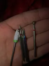 Brocas de cerámica de diamante para uñas, fresadora rotativa para máquina de manicura y pedicura, taladro eléctrico y accesorio, 6 uds.