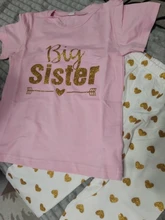 Conjunto de 2 uds. De ropa para hermana mayor, camiseta de hermana mayor, Tops, pantalones, body de bebé y pantalón con estampado de corazón, ropa, 2017