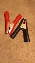 2Pcs Red+Black Car Alligator Clips Battery Clamps Crocodile Clip 100A Aligator Clips
