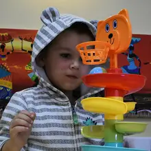 Pista giratoria de 3 ruedas montessori, juguetes para bebés, sonajeros, interactivo, táctil, juguete educativo de navidad