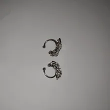 MENGJIQIAO-Clips de Metal con forma de mariposa para mujeres y niñas, joyería de oreja de cartílago falsa, sin Piercing