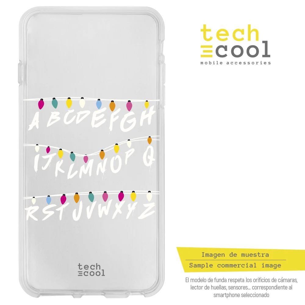 FunnyTech®Чехол-подставка для Xiaomi Silicone MI5 Stranger things прозрачный белый буквы