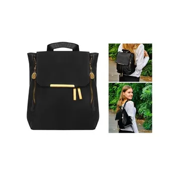 

Backpack red black blue liter Max DinA5 Faux leather zipper mobile phone case magnetic Clip #6784