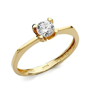 

Solitaire 18k gold cubic zirconia [AB3029]
