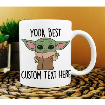 

Custom Baby Yoda Mug, Personalized Yoda Best Mug, Your Text Here, Customised Yoda Mugs, Custom Star Wars Mug