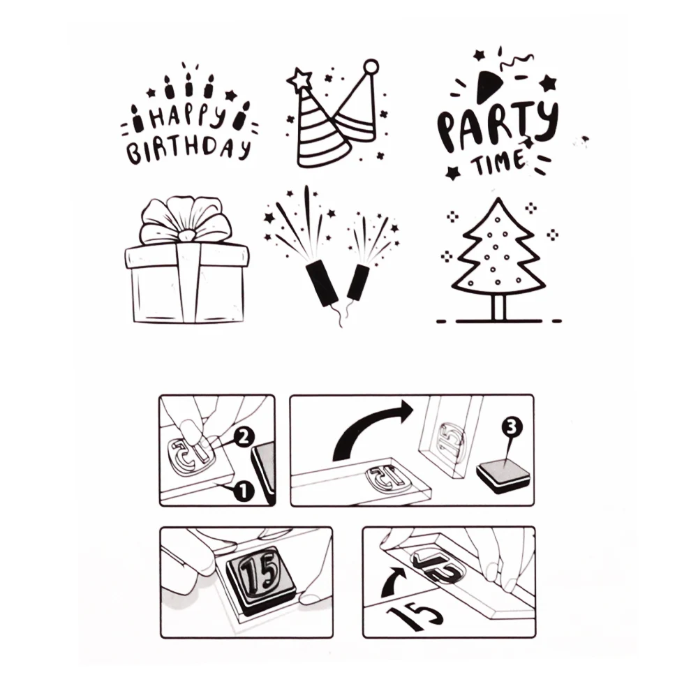 크리 에이 티브 경로 클리어 우표 인감 투명 실리콘 생일 재사용 가능한 DIY 공예 스크랩북 카드 만들기 저널링 장식