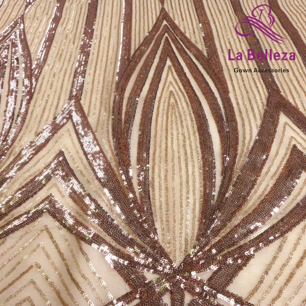 La Belleza блестки кружевной ткани, смешанные цвета блесток, AB цвет блестки кружева, 5 ярдов