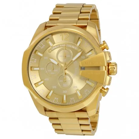 Orologio Diesel da uomo Mega Chief dorato DZ4360 - AliExpress Watches