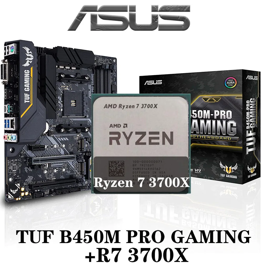 Ryzen 7 3700x Carte Mere Compatible Asus – carte mère TUF B450M PRO GAMING, composant pc, compatible avec Ryzen  7 3700X, DDR4, 128 go, 4400MHz, M.2, USB 3.1, AMD B450, nouveauté |  AliExpress