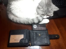 Wallets-Bag Purse-Fold Business-Card-Holder Vertical RFID Anti-Theft Vintage Genuine-Leather