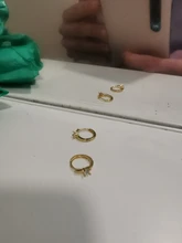 Pendientes de aro de circonia cúbica de cristal para mujer, de Plata de Ley 925, joyería de moda de oro y plata al por mayor