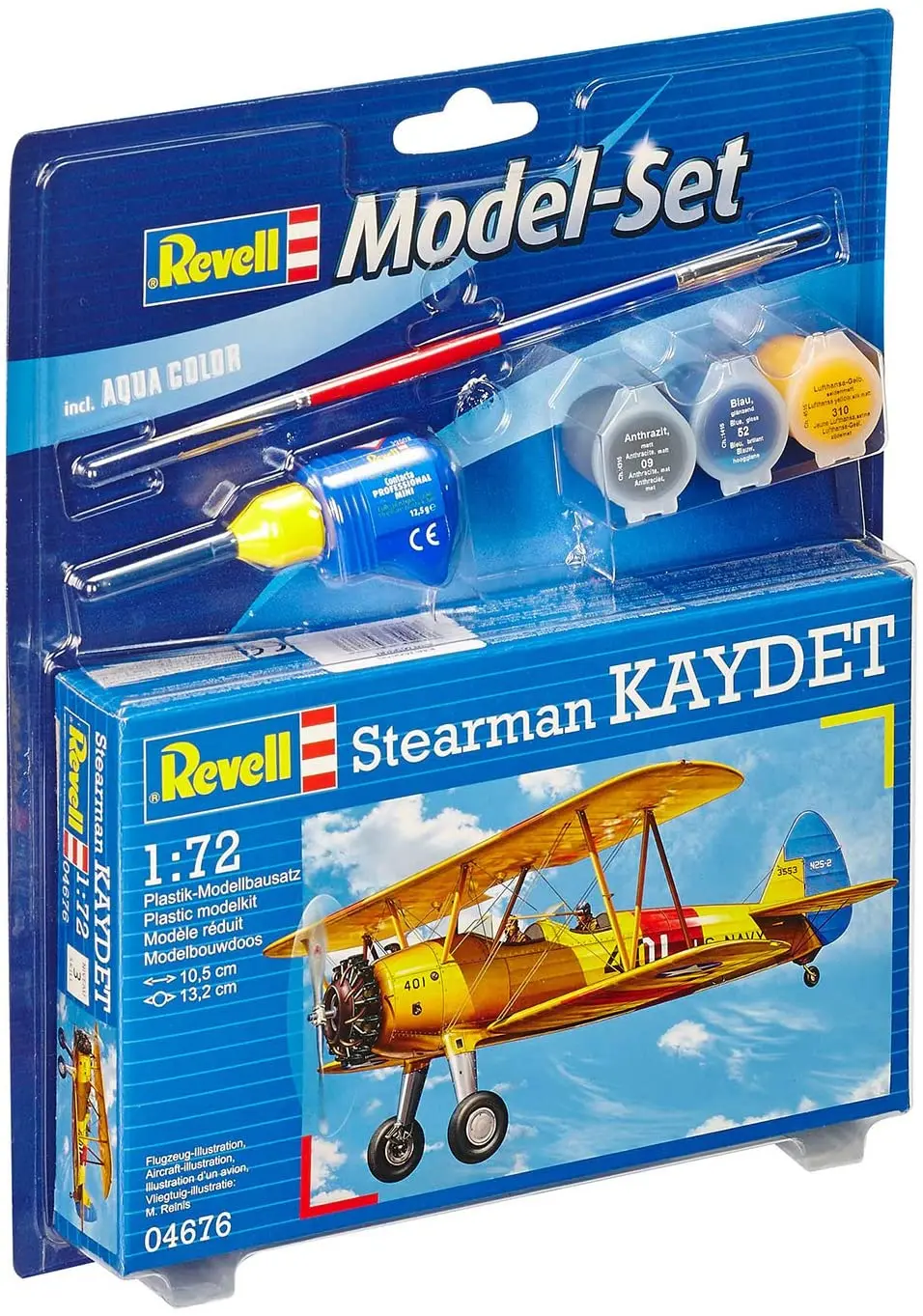 Сборная модель Revell Самолет Stearman Kaydet 1:72 (64676) | Игрушки и хобби
