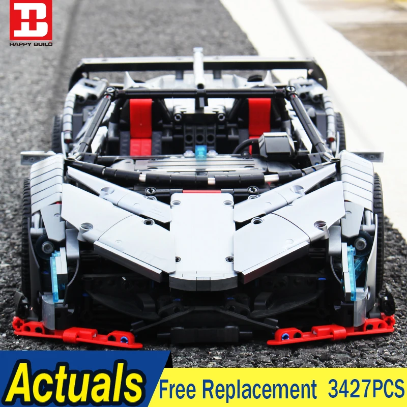 MOC 10559 Technic автомобильные игрушки Lepining Blocks 23006 Lamborghinis Veneno Roadster App Motor Car Model Toys Kids