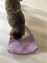 Bolso de mano pequeño de piel sintética con estampado de cocodrilo para mujer, bolso de hombro femenino, a la moda, informal, Retro