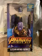 Figuras de acción de Los vengadores de Marvel de 30cm, Thanos, Hulkbuster, Iron Man, Capitán América, Thor, Lobezno, Pantera Negra