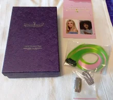 Showcoco una pieza Clip en extensiones de cabello humano sedoso recto máquina Remy Clip de pelo Total 5 unids/set 180g Clips de pelo