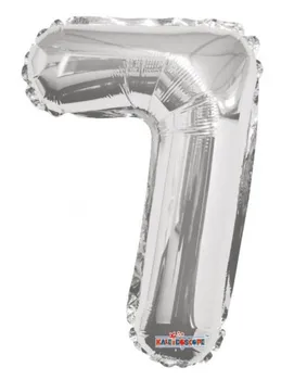 

Balloon Number 7 86cm Silver-Foil Polyamide-K1964934