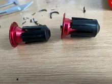 Manillar de bicicleta con tapa extrema de aleación de aluminio, empuñadura con bloqueo, con tapones para MTB, 1 par