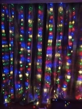 LED Garland Curtain Battery Fairy-Lights Window The on USB Christmas 3MX3M