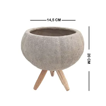 

Ayaklı Dekoratif Seramik Saksı (14,5X20 CM)