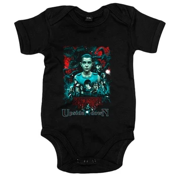 

Baby bodysuit Stranger Things illustration Eleven and boys