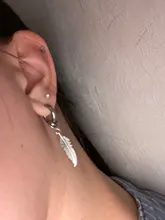 Pendientes de acero inoxidable para hombres y mujeres, aretes falsos, Punk, negros, sin perforación, estilo gótico, Hip Hop